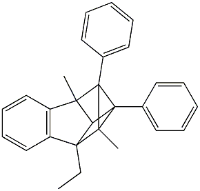 2,2a,7,7a-Tetrahydro-2a-ethyl-2,7-dimethyl-1,8-diphenyl-1,2,7-metheno-1H-cyclobut[a]indene 구조식 이미지