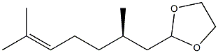 (+)-2-[(R)-2,6-Dimethyl-5-heptenyl]-1,3-dioxolane Structure