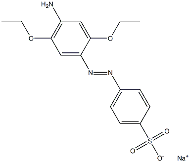 4-(4-Amino-2,5-diethoxyphenylazo)benzenesulfonic acid sodium salt Structure