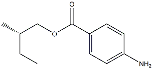 (+)-p-Aminobenzoic acid (S)-2-methylbutyl ester 구조식 이미지