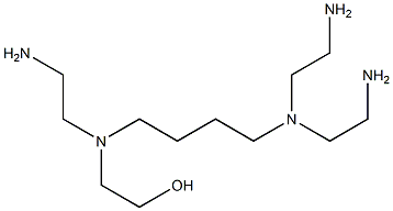 2-[N-(2-Aminoethyl)-N-[4-[bis(2-aminoethyl)amino]butyl]amino]ethanol 구조식 이미지