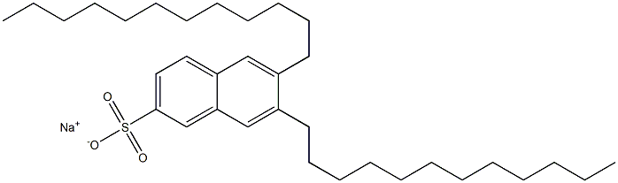 6,7-Didodecyl-2-naphthalenesulfonic acid sodium salt 구조식 이미지