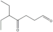 5-Ethyl-4-oxoheptanal 구조식 이미지