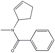 N-Methyl-N-(2-cyclopentenyl)benzamide 구조식 이미지