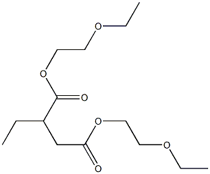 Ethylsuccinic acid bis(2-ethoxyethyl) ester 구조식 이미지