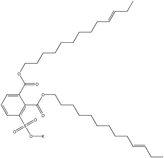 3-(Potassiosulfo)phthalic acid di(10-tridecenyl) ester Structure