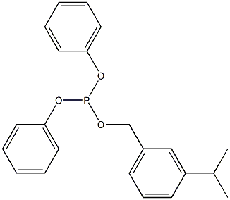 Phosphorous acid (3-isopropylbenzyl)diphenyl ester 구조식 이미지