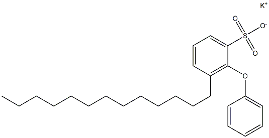 2-Phenoxy-3-tridecylbenzenesulfonic acid potassium salt Structure