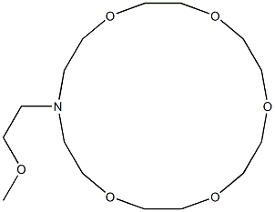 16-(2-Methoxyethyl)-1,4,7,10,13-pentaoxa-16-azacyclooctadecane Structure