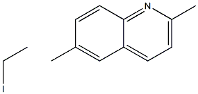 2,6-Dimethylquinoline ethyliodide 구조식 이미지