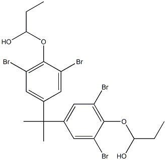 1,1'-[Isopropylidenebis(2,6-dibromo-4,1-phenyleneoxy)]bis(1-propanol) Structure