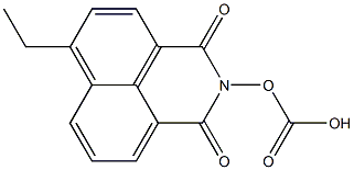Carbonic acid ethyl(2,3-dihydro-1,3-dioxo-1H-benzo[de]isoquinoline)-2-yl ester 구조식 이미지
