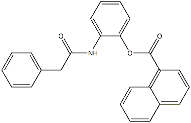 1-Naphthoic acid 2-(2-phenylacetyl)aminophenyl ester 구조식 이미지