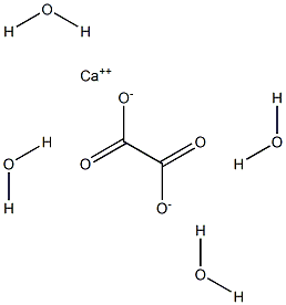 Calcium oxalate tetrahydrate Structure