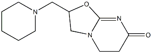 2,3,5,6-Tetrahydro-2-(piperidinomethyl)-7H-oxazolo[3,2-a]pyrimidin-7-one Structure