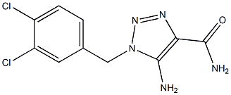 5-Amino-1-[3,4-dichlorobenzyl]-1H-1,2,3-triazole-4-carboxamide Structure