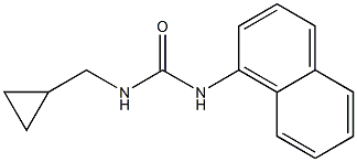 1-Cyclopropylmethyl-3-(1-naphtyl)urea Structure