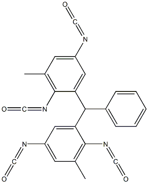Bis(2,5-diisocyanato-3-methylphenyl)phenylmethane Structure