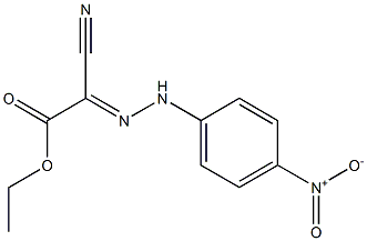 2-[2-(4-Nitrophenyl)hydrazono]-2-cyanoacetic acid ethyl ester 구조식 이미지