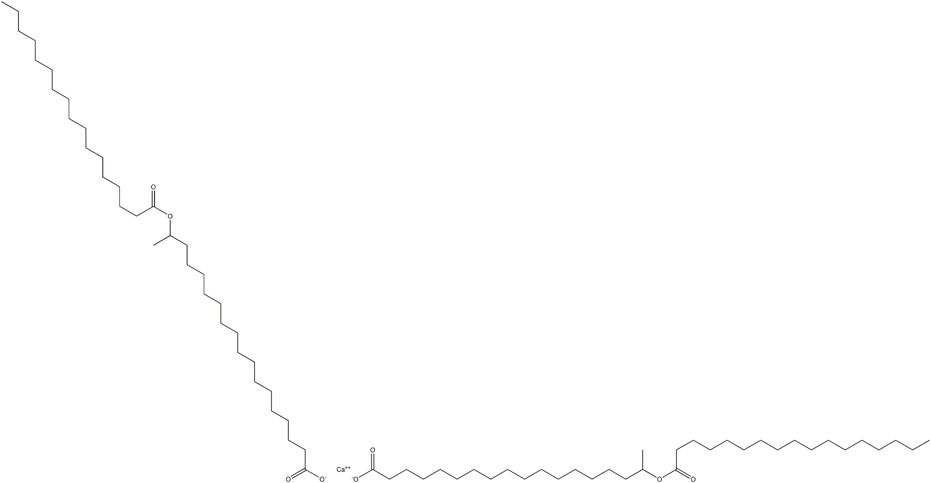 Bis(17-heptadecanoyloxyoctadecanoic acid)calcium salt 구조식 이미지