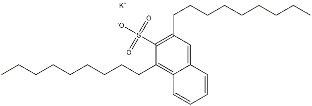 1,3-Dinonyl-2-naphthalenesulfonic acid potassium salt Structure