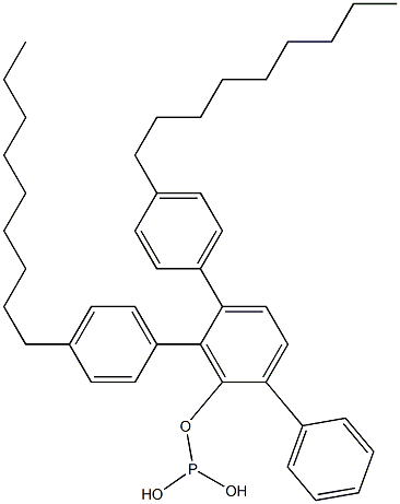 Phosphorous acid bis(4-nonylphenyl)[1,1'-biphenyl]-2-yl ester 구조식 이미지