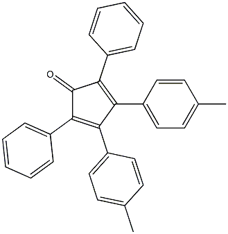 1,4-Diphenyl-2,3-bis(4-methylphenyl)-1,3-cyclopentadiene-5-one Structure