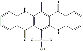 5,7,12,14-Tetrahydro-4,13-dimethyl-7,14-dioxoquino[2,3-b]acridine-6-sulfonic acid Structure