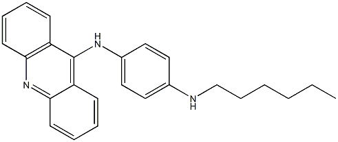 N-[4-(Hexylamino)phenyl]-9-acridinamine Structure
