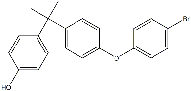 4-[1-[4-(4-Bromophenoxy)phenyl]-1-methylethyl]phenol Structure