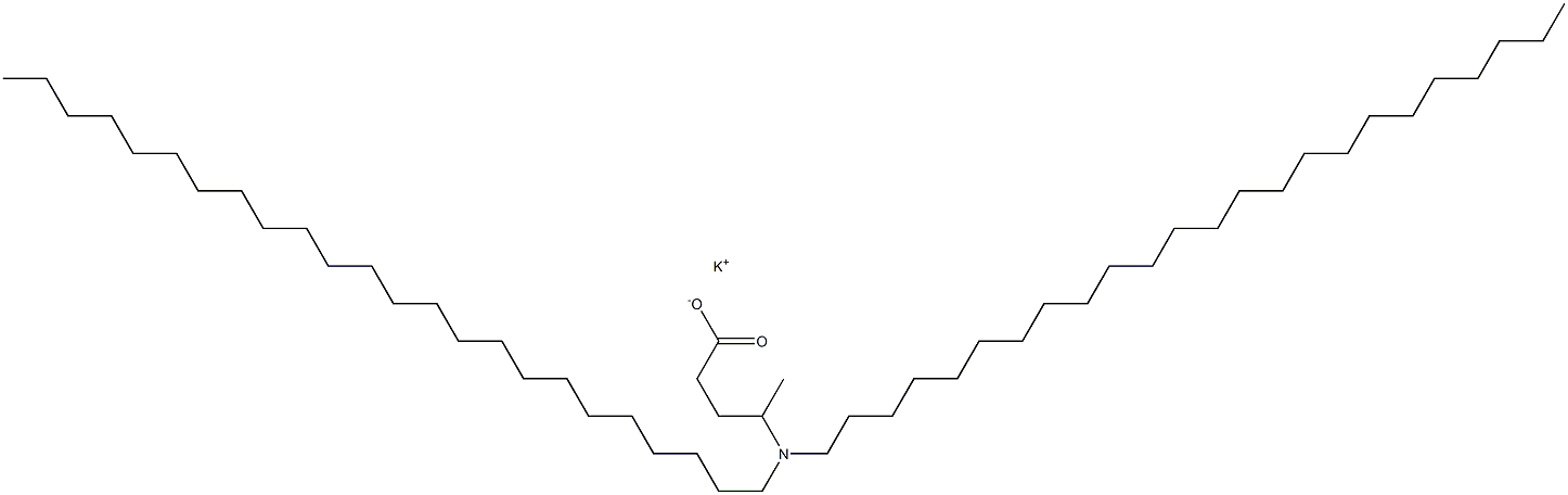 4-(Ditetracosylamino)valeric acid potassium salt Structure