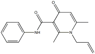 1-(2-Propenyl)-1,4-dihydro-2,6-dimethyl-N-phenyl-4-oxopyridine-3-carboxamide Structure