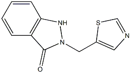 2-[(5-Thiazolyl)methyl]-1H-indazol-3(2H)-one 구조식 이미지