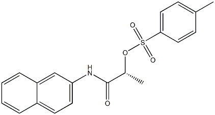 [R,(+)]-N-(2-Naphtyl)-2-[(p-tolylsulfonyl)oxy]propionamide 구조식 이미지