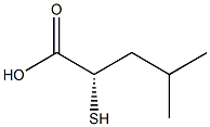 [S,(-)]-2-Mercapto-4-methylvaleric acid Structure