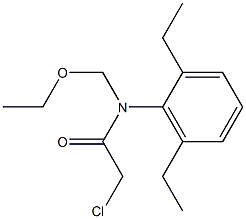 N-Chloroacetyl-N-ethoxymethyl-2,6-diethylaniline 구조식 이미지