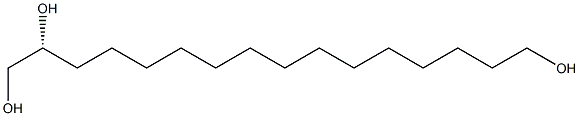 [R,(+)]-1,2,16-Hexadecanetriol Structure