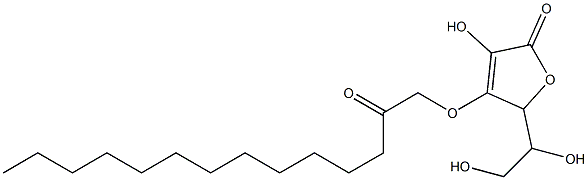 3-Hydroxy-5-(1,2-dihydroxyethyl)-4-(2-oxotetradecyloxy)furan-2(5H)-one Structure