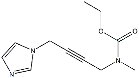 N-Methyl-N-[4-(1H-imidazol-1-yl)-2-butynyl]carbamic acid ethyl ester 구조식 이미지