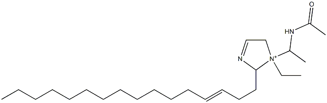 1-[1-(Acetylamino)ethyl]-1-ethyl-2-(3-hexadecenyl)-3-imidazoline-1-ium Structure