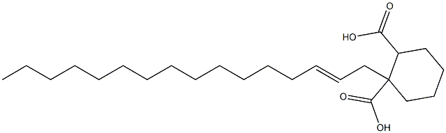 Cyclohexane-1,2-dicarboxylic acid hydrogen 1-(2-hexadecenyl) ester 구조식 이미지