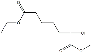 2-Chloro-2-methylpimelic acid 1-methyl 7-ethyl ester Structure