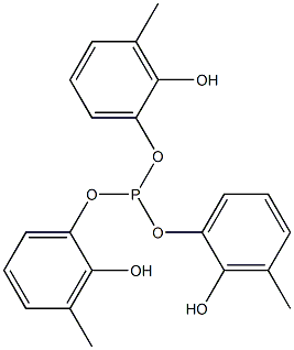 Phosphorous acid tri(2-hydroxy-3-methylphenyl) ester 구조식 이미지