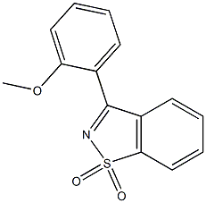 3-(2-Methoxyphenyl)-1,2-benzisothiazole 1,1-dioxide Structure