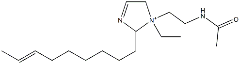 1-[2-(Acetylamino)ethyl]-1-ethyl-2-(7-nonenyl)-3-imidazoline-1-ium 구조식 이미지