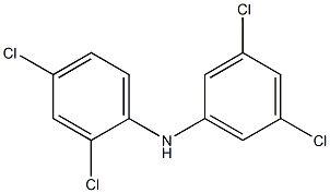 2,4-Dichlorophenyl 3,5-dichlorophenylamine Structure