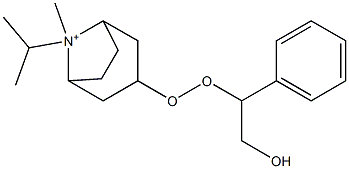 3-(2-Hydroxy-1-phenylethylperoxy)-8-isopropyl-8-methyl-8-azoniabicyclo[3.2.1]octane 구조식 이미지