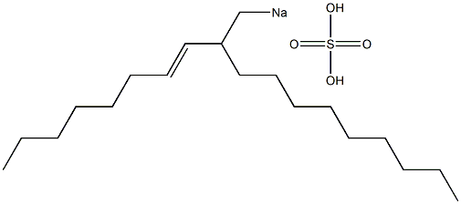 Sulfuric acid 2-(1-octenyl)undecyl=sodium ester salt 구조식 이미지