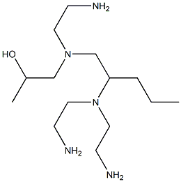 1-[N-(2-Aminoethyl)-N-[2-[bis(2-aminoethyl)amino]pentyl]amino]-2-propanol 구조식 이미지