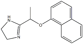 2-[1-(1-Naphtyloxy)ethyl]-2-imidazoline Structure